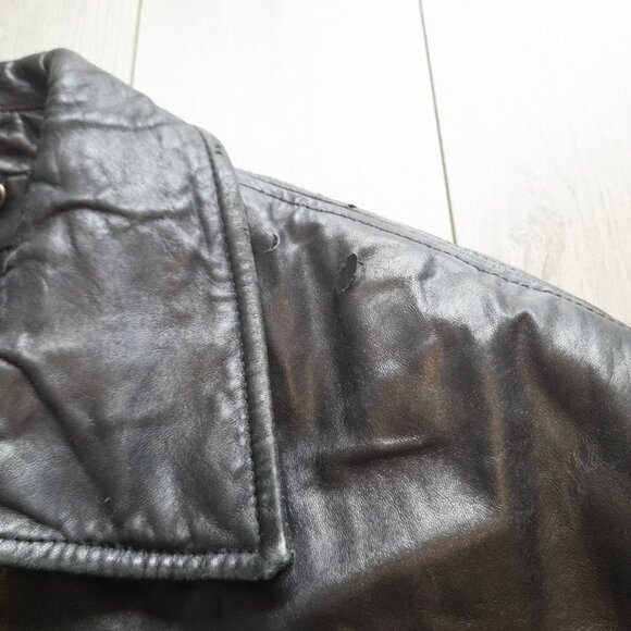 Daniel Two-Way Zip Oversized Leather Jacket - Picture 14 of 16
